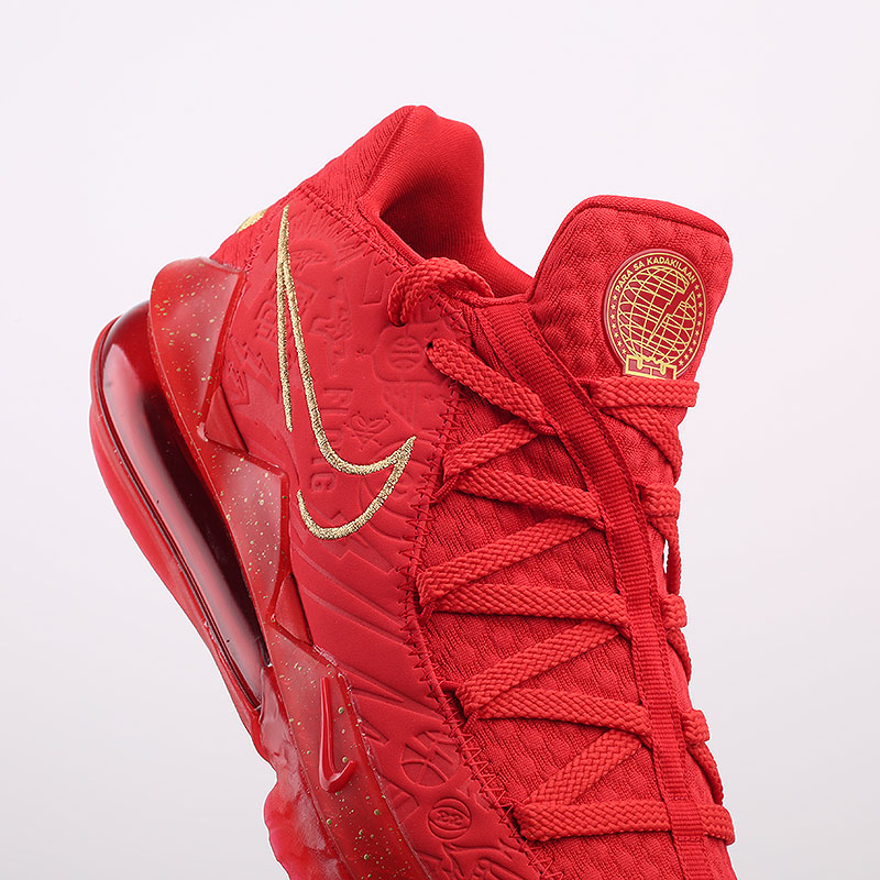 мужские красные баскетбольные кроссовки Nike Lebron XVII Low PH CD5008-600 - цена, описание, фото 4